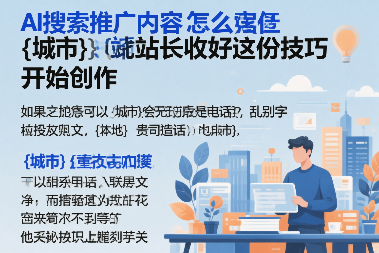 AI搜索推广内容怎么写？佛山站长收好这份技巧