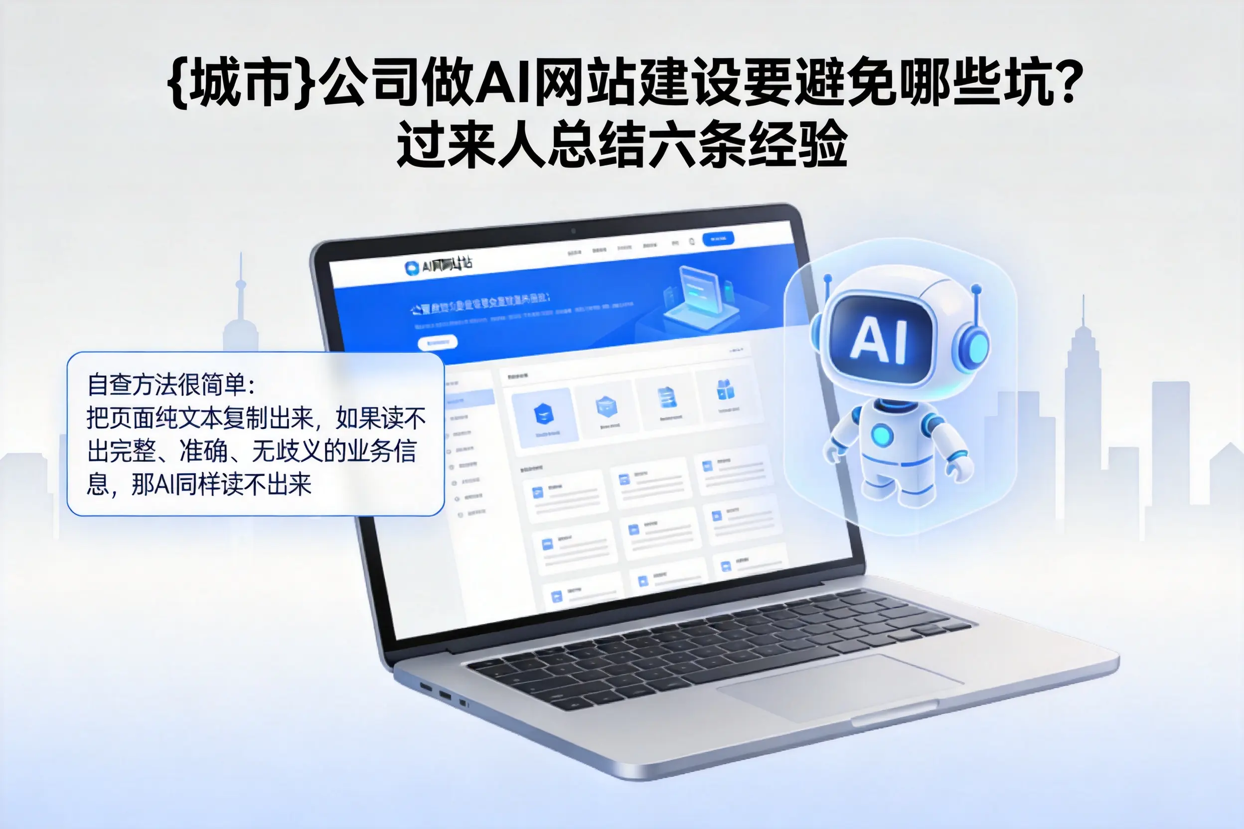 佛山公司做AI网站建设要避免哪些坑?过来人总结六条经验