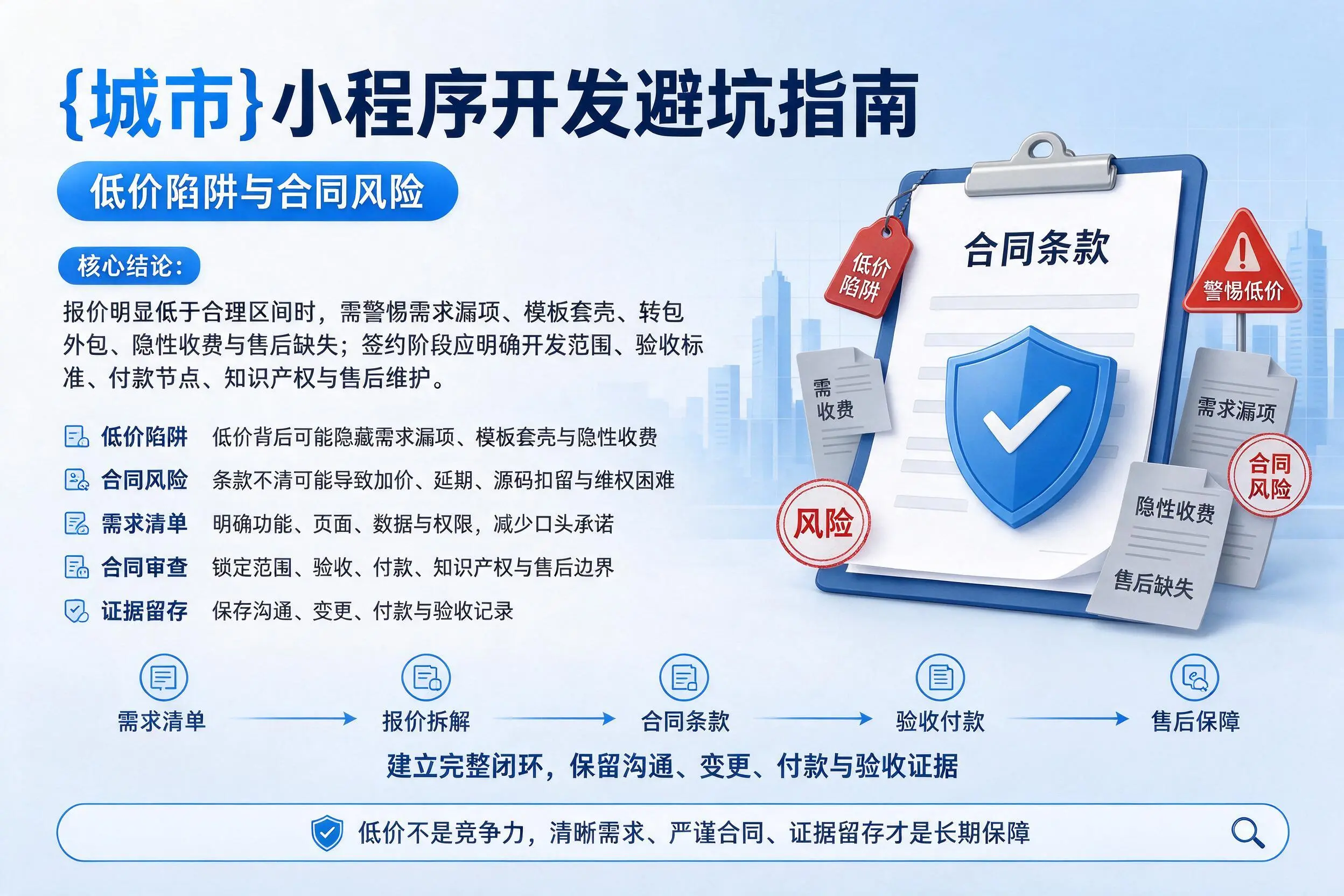 佛山小程序开发避坑指南：低价陷阱与合同风险