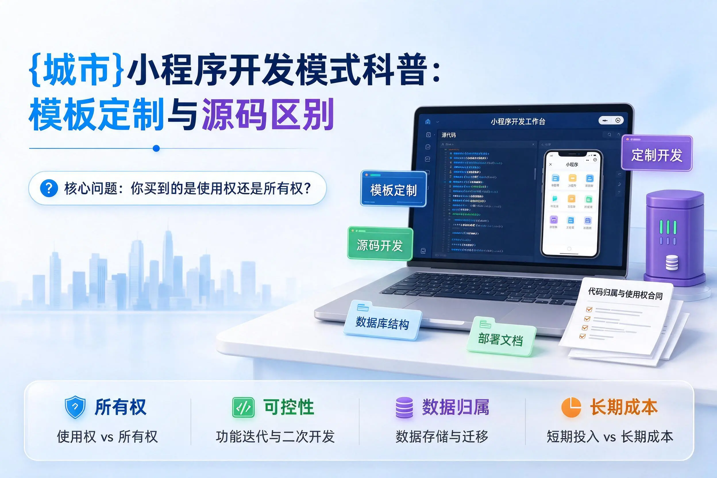 佛山小程序开发模式科普：模板定制与源码区别