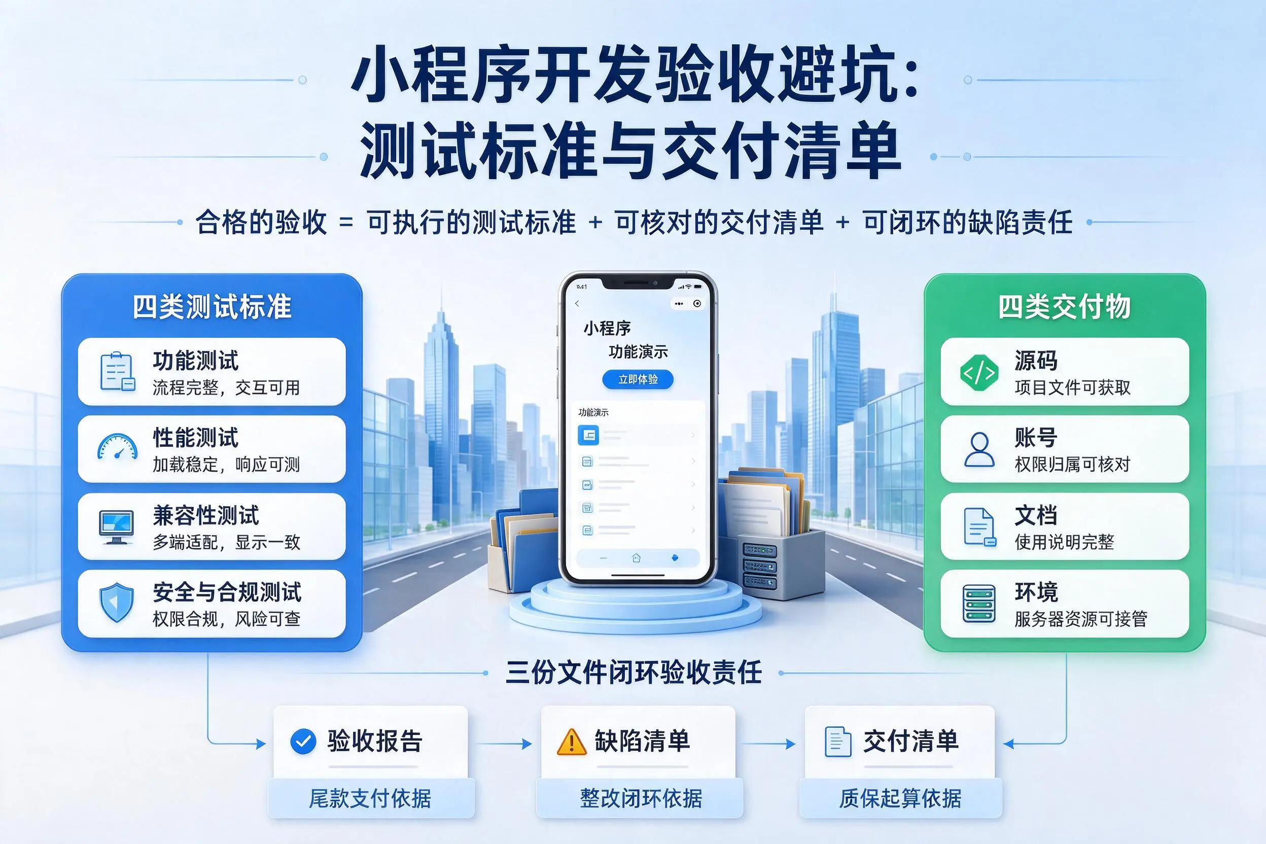 佛山小程序开发验收避坑:测试标准与交付清单