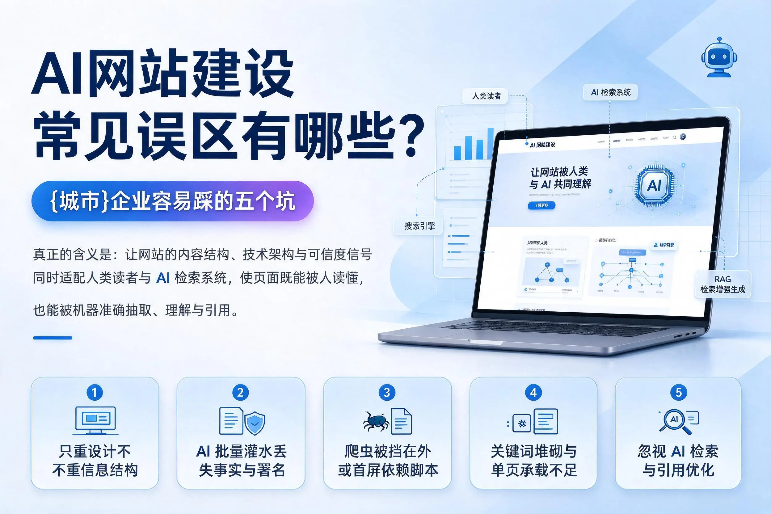AI网站建设常见误区有哪些？佛山企业容易踩的五个坑
