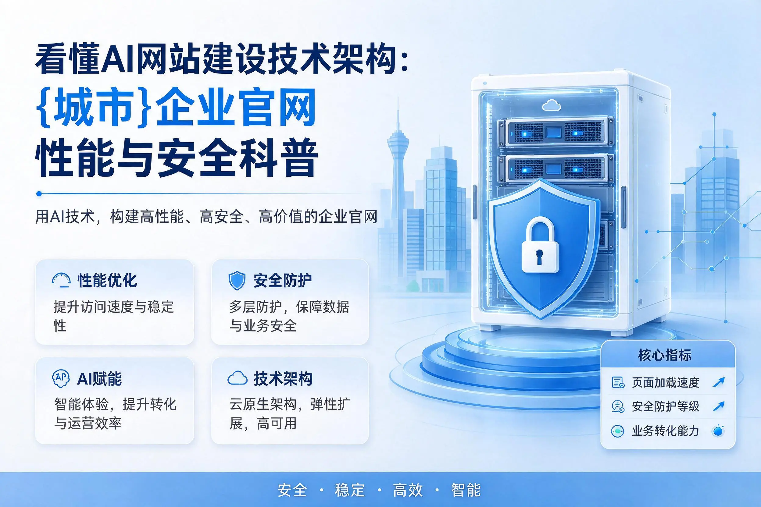 看懂AI网站建设技术架构：佛山企业官网性能与安全科普