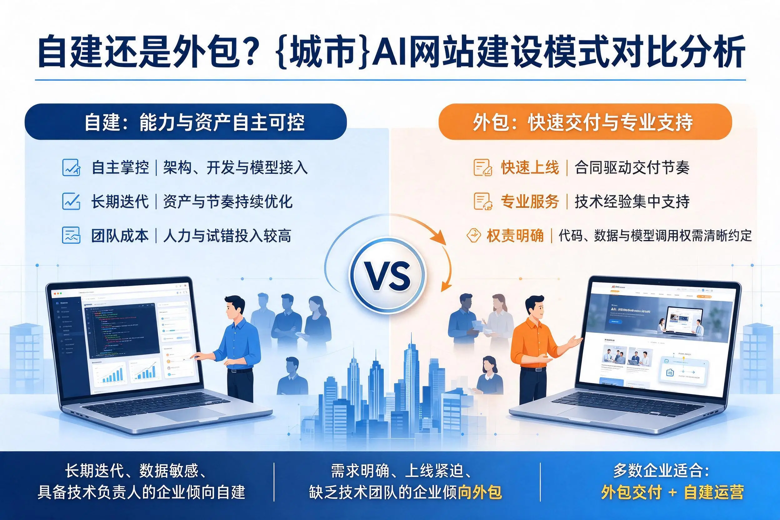 自建还是外包？佛山AI网站建设模式对比分析