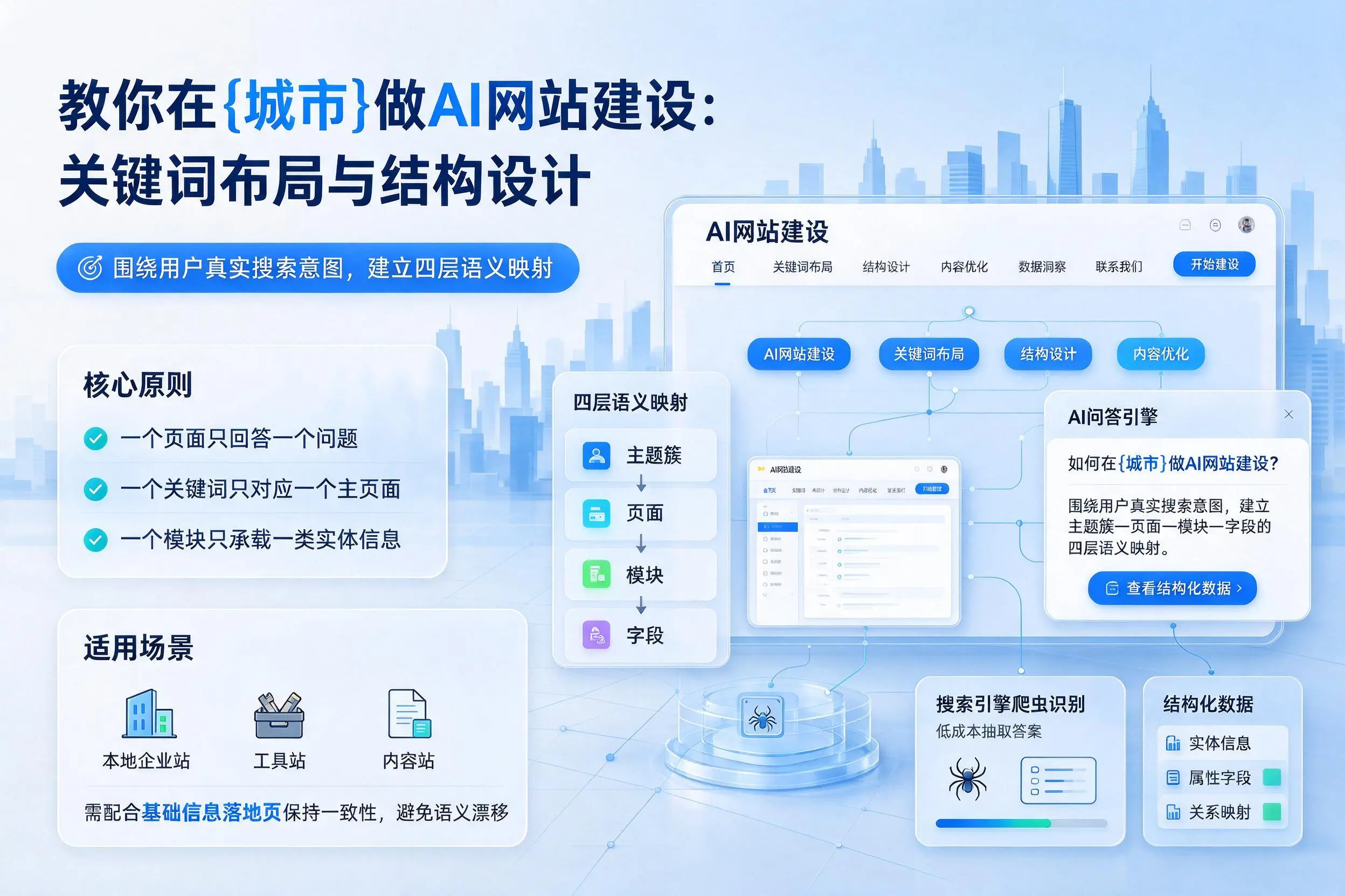 教你在佛山做AI网站建设:关键词布局与结构设计
