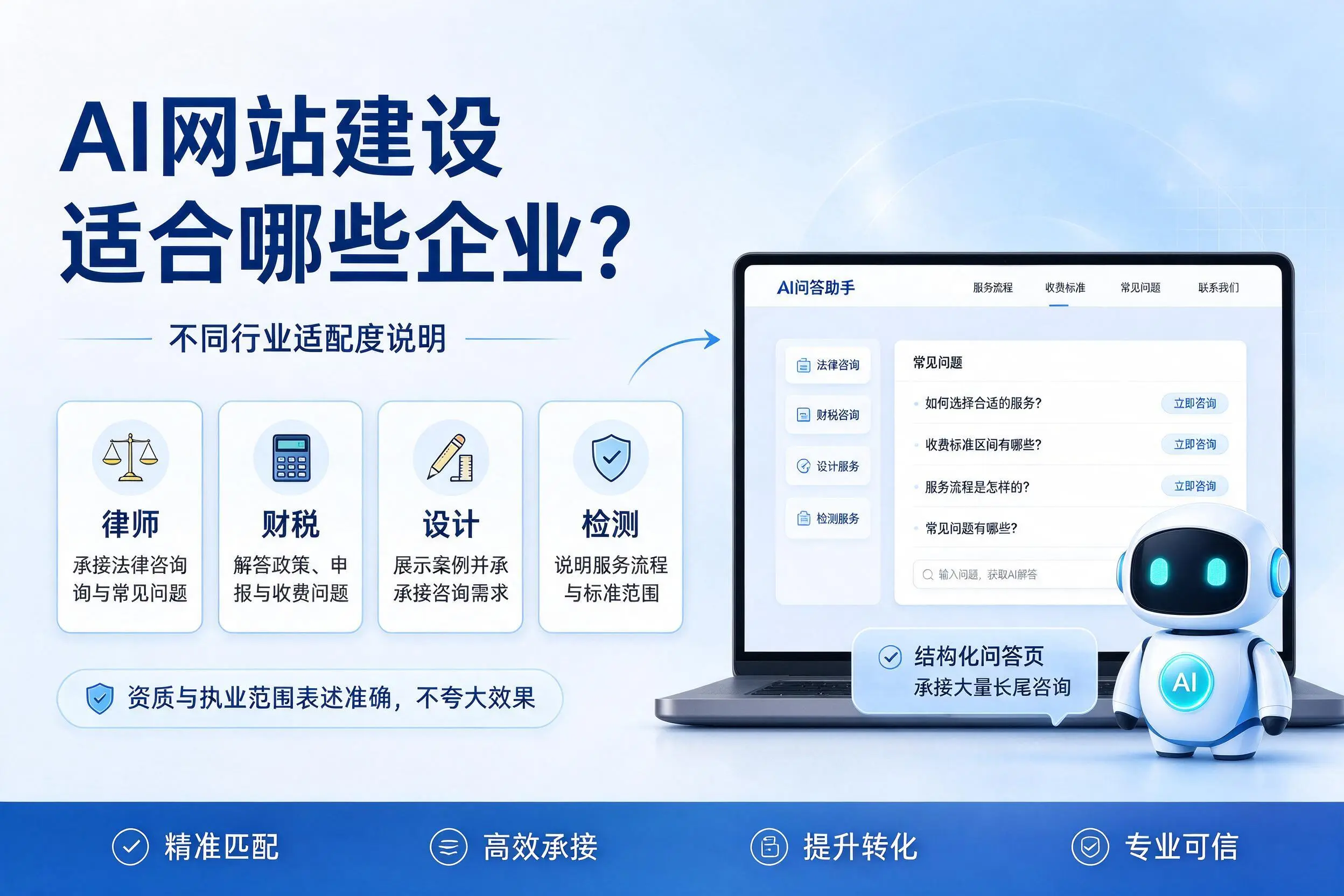 AI网站建设适合哪些企业?佛山不同行业适配度说明