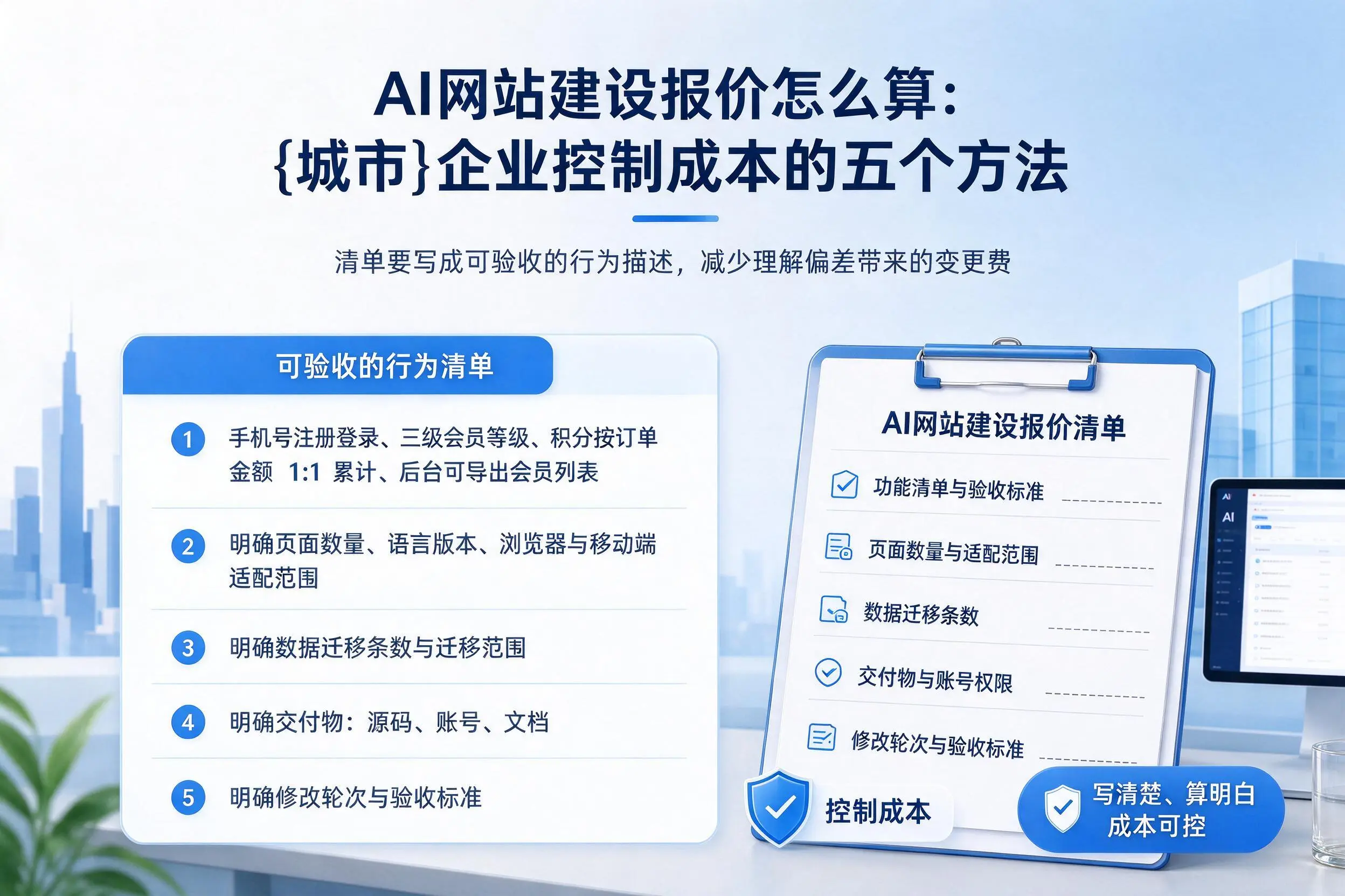 AI网站建设报价怎么算:佛山企业控制成本的五个方法